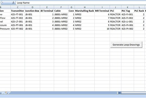 Free Instrumentation Loop drawing generator - Excel Spreadsheet tool ...